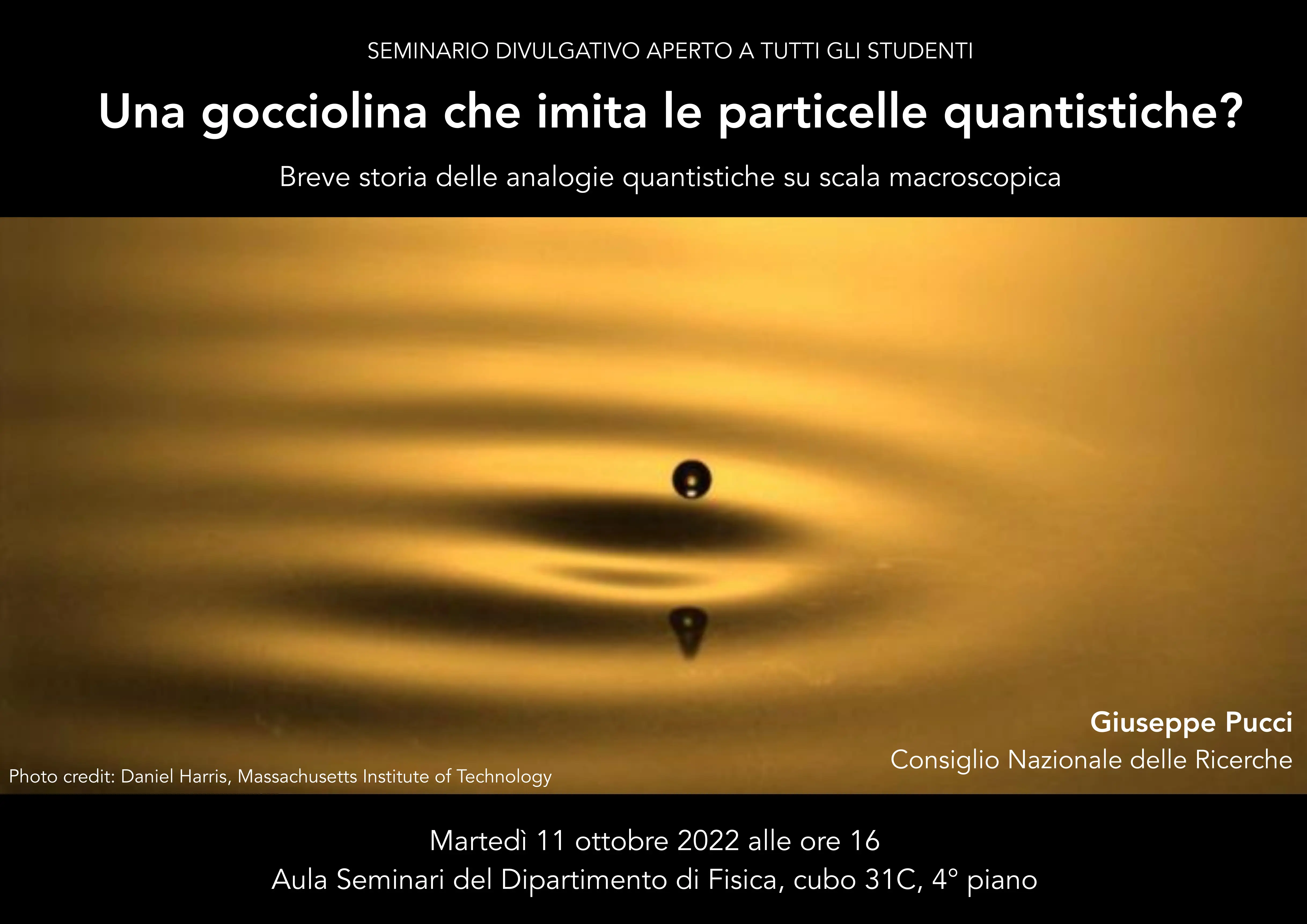 Fisica locandina seminario g. pucci 11012022